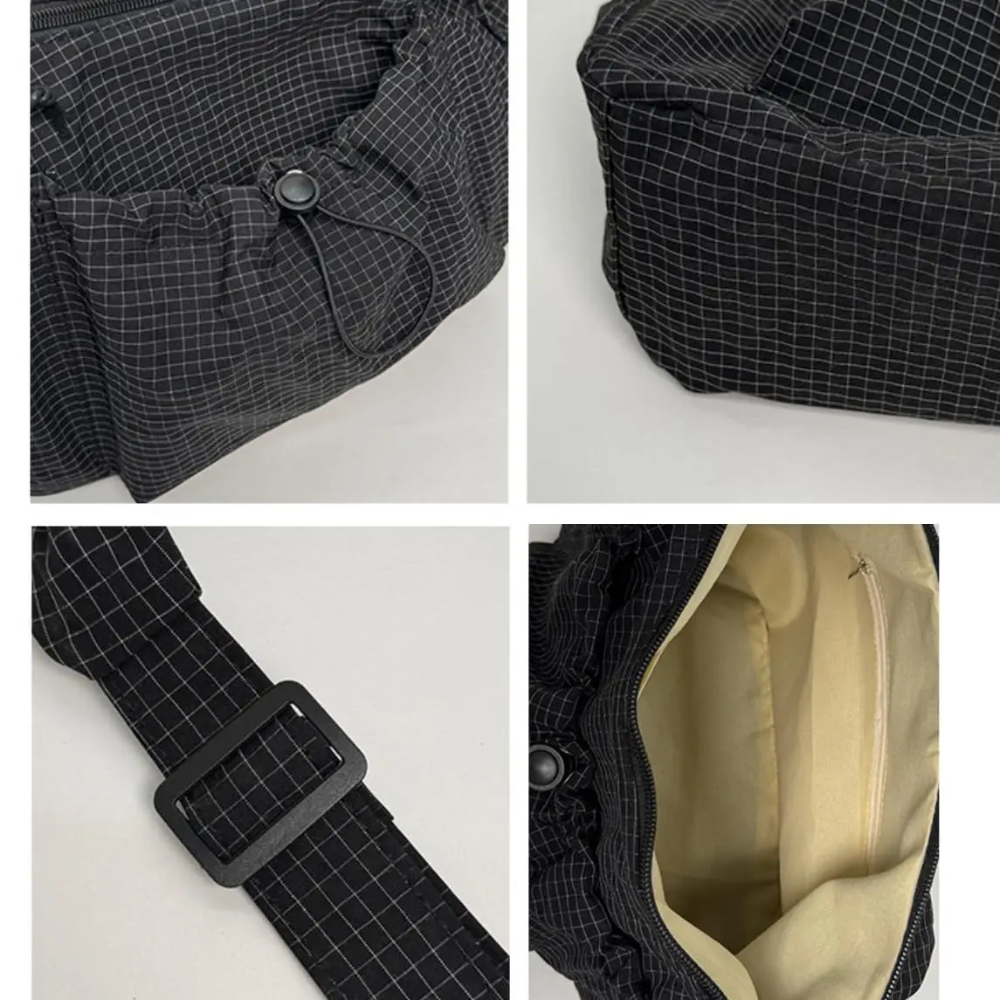 Thermabuild | Black Nylon Handbag for School with Zip