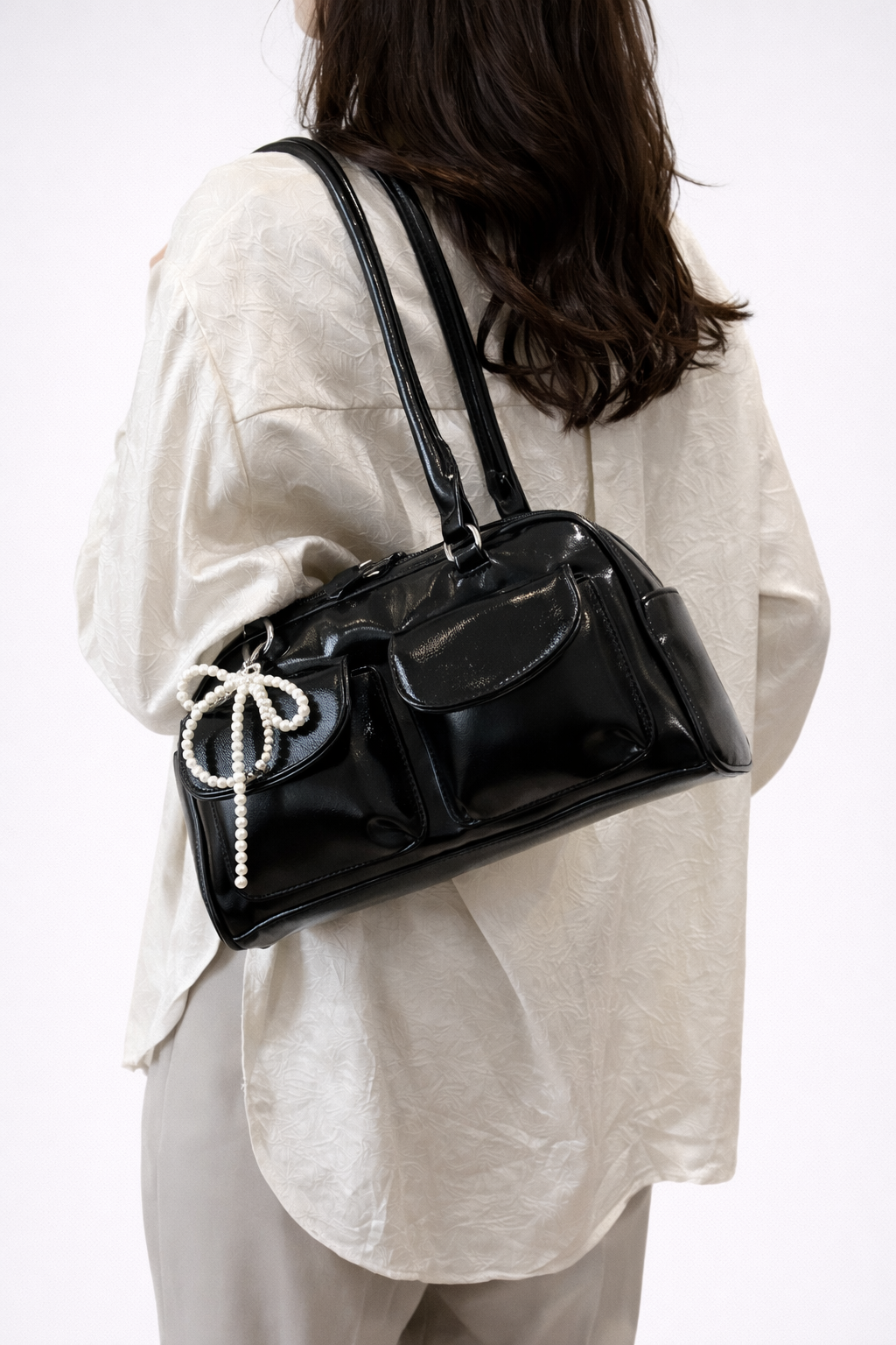 Thermabuild | Black everyday Vegan leather bag