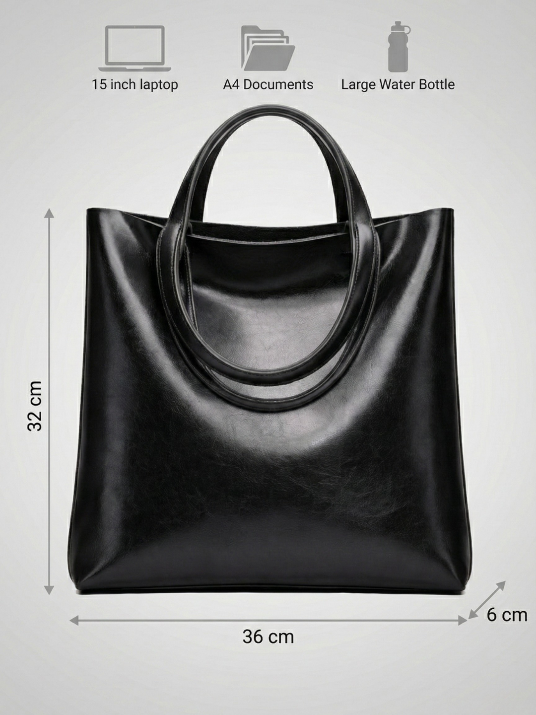Thermabuild | Black everyday tote bag