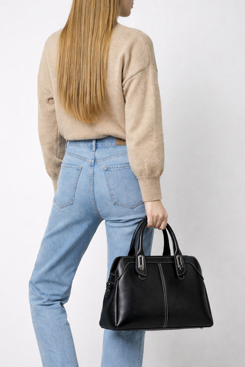 Thermabuild | Black leather bag for work