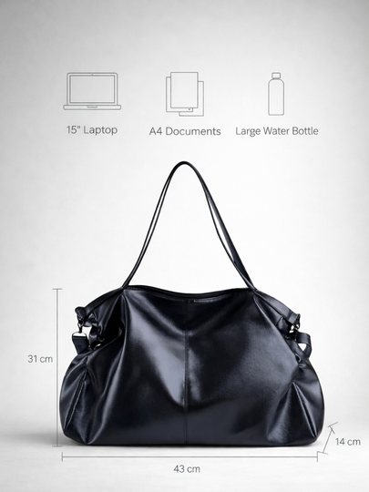 Thermabuild | Black tote bag for school