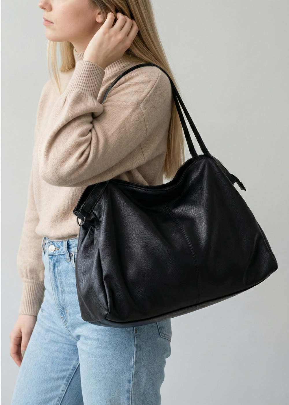 Thermabuild | Black tote bag for school