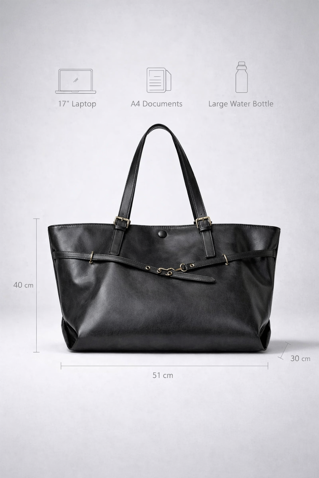 Thermabuild | Black tote school bag