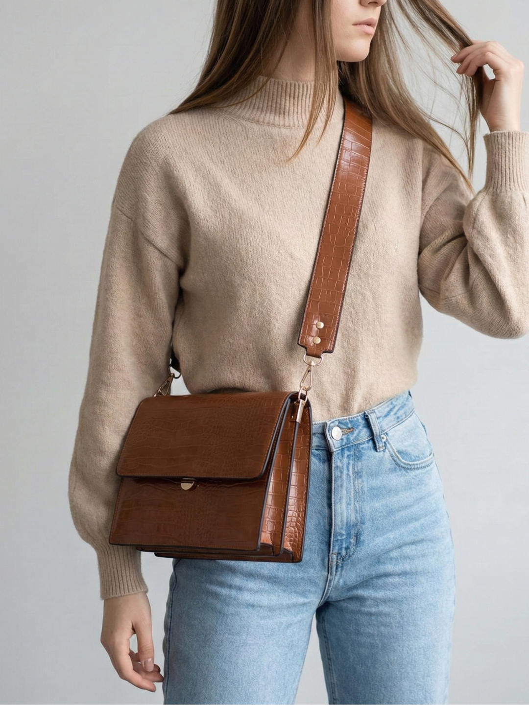Thermabuild | Brown cross body work bag for ladies