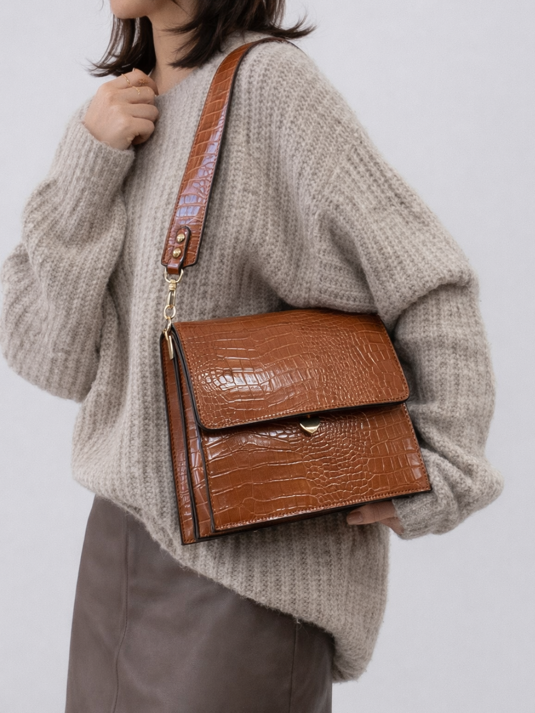 Thermabuild | Brown cross body work bag for ladies