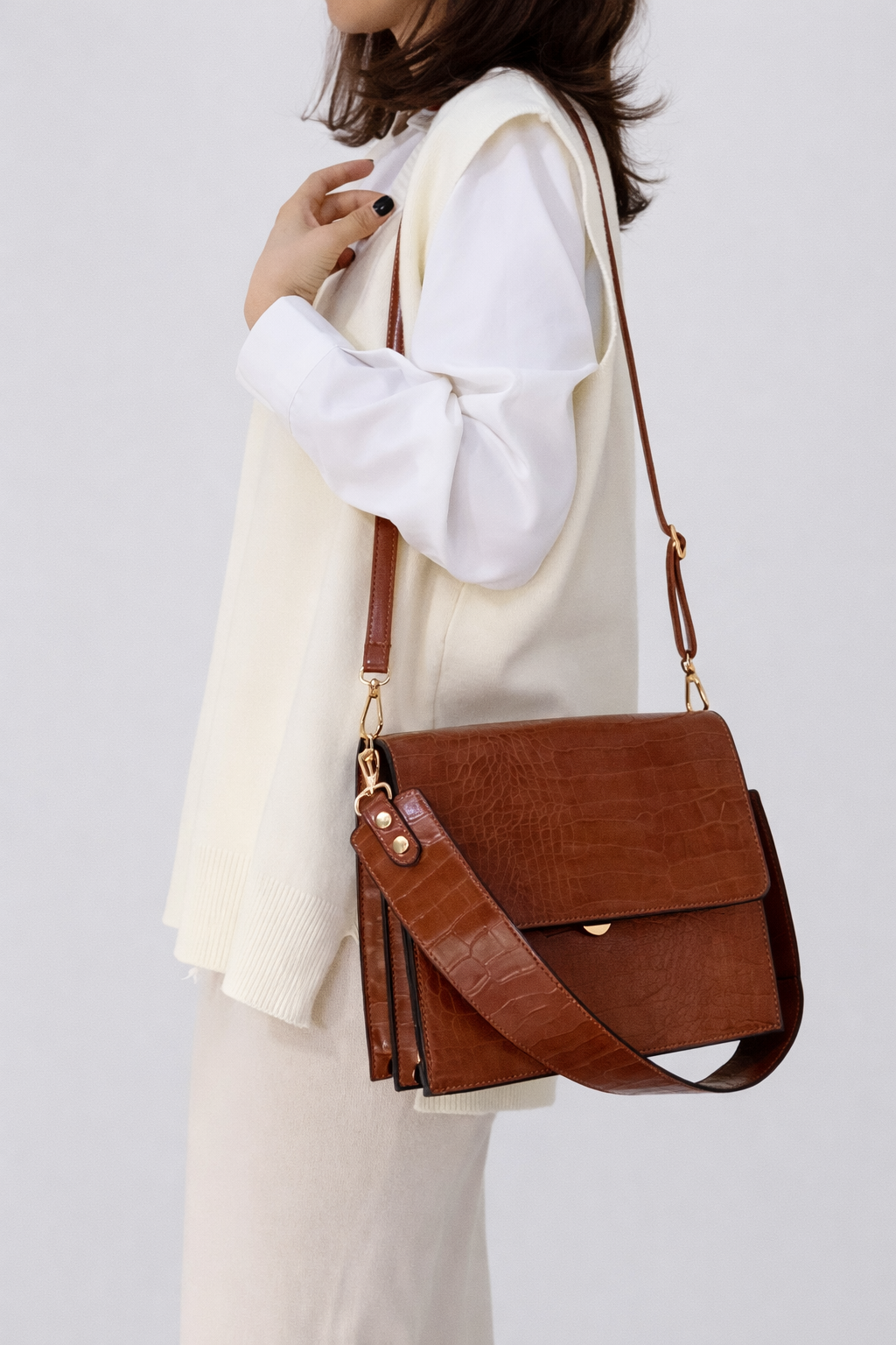 Thermabuild | Brown cross body work bag for ladies