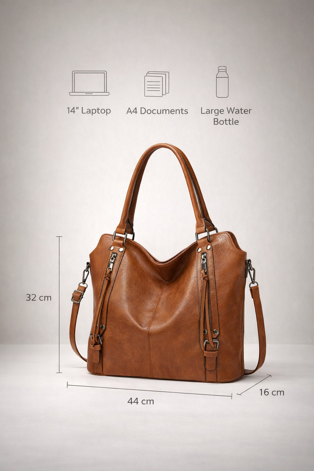 Thermabuild | Brown tote bag for school