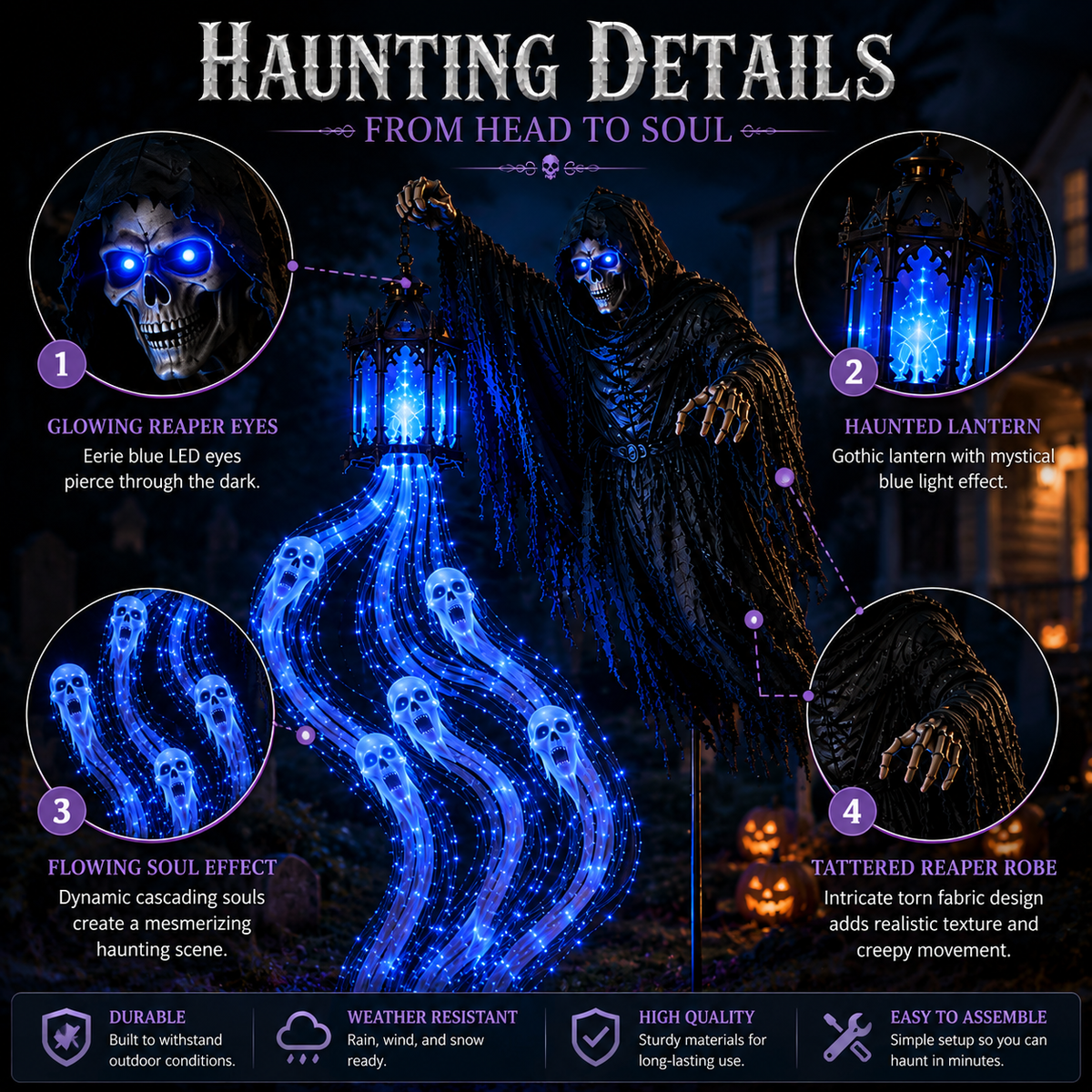 Thermabuild | Animated Halloween Garden Lights
