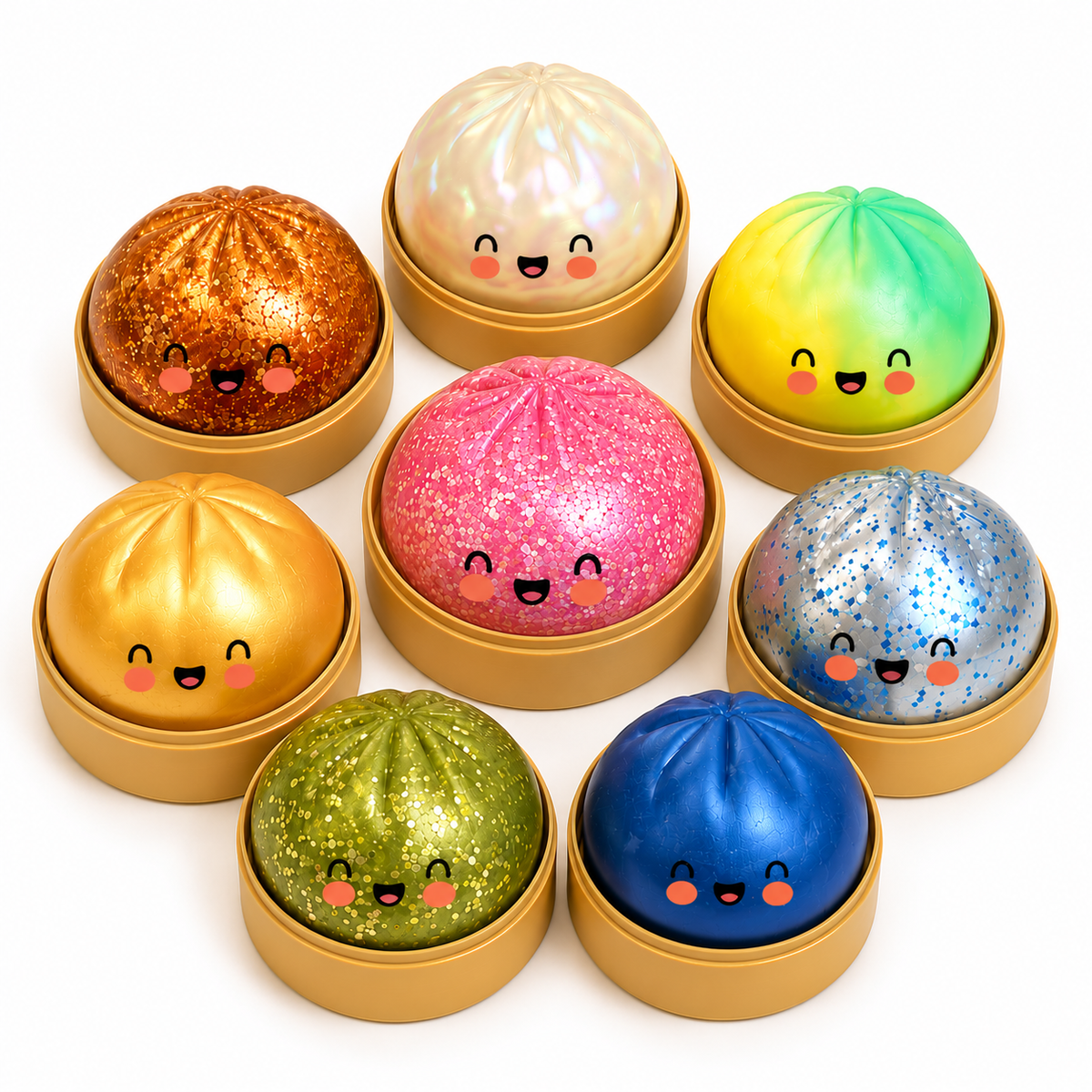 Thermabuild | Glitter Dumpling Squishy Toy