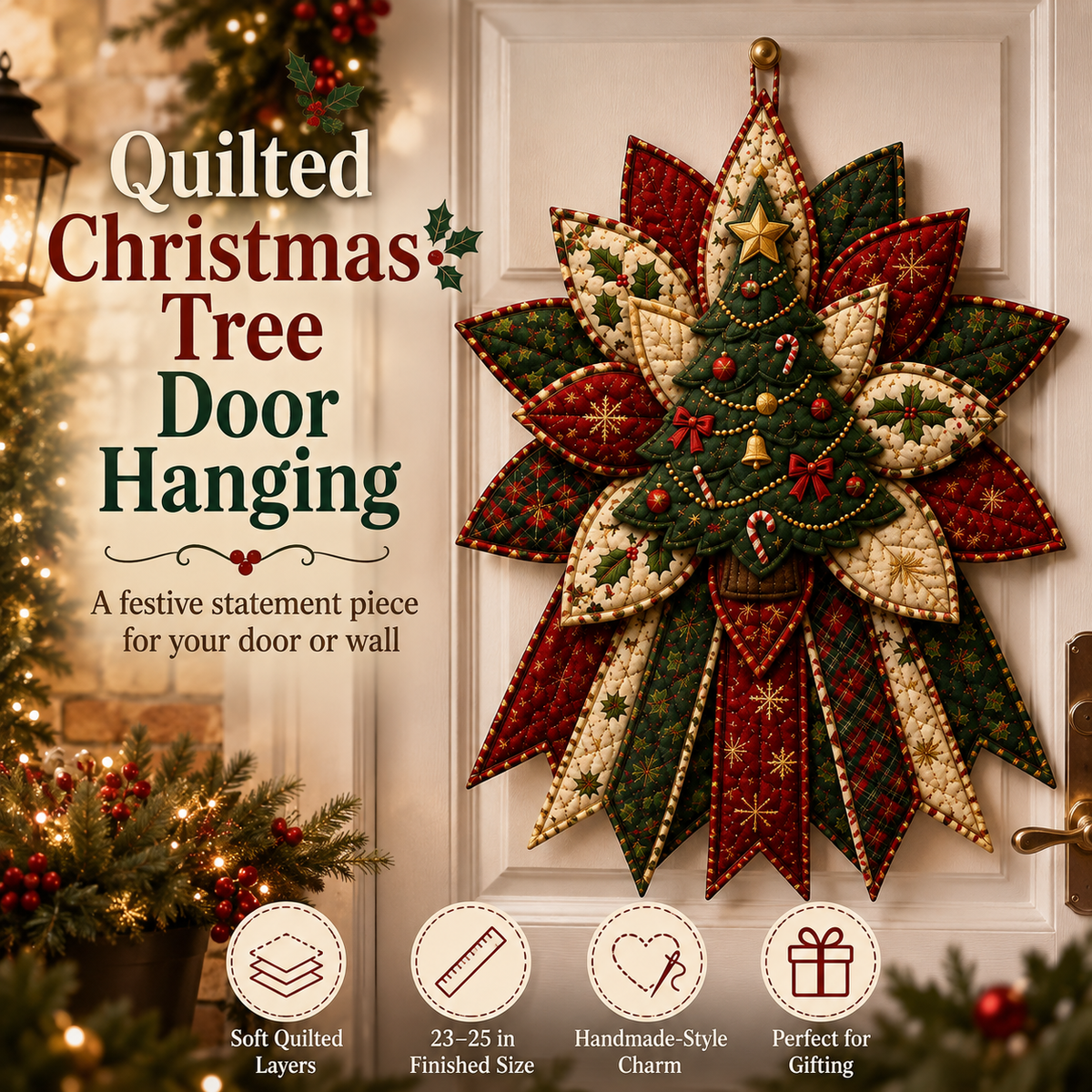 Thermabuild | Christmas Quilted Door Hanger Sewing Kit