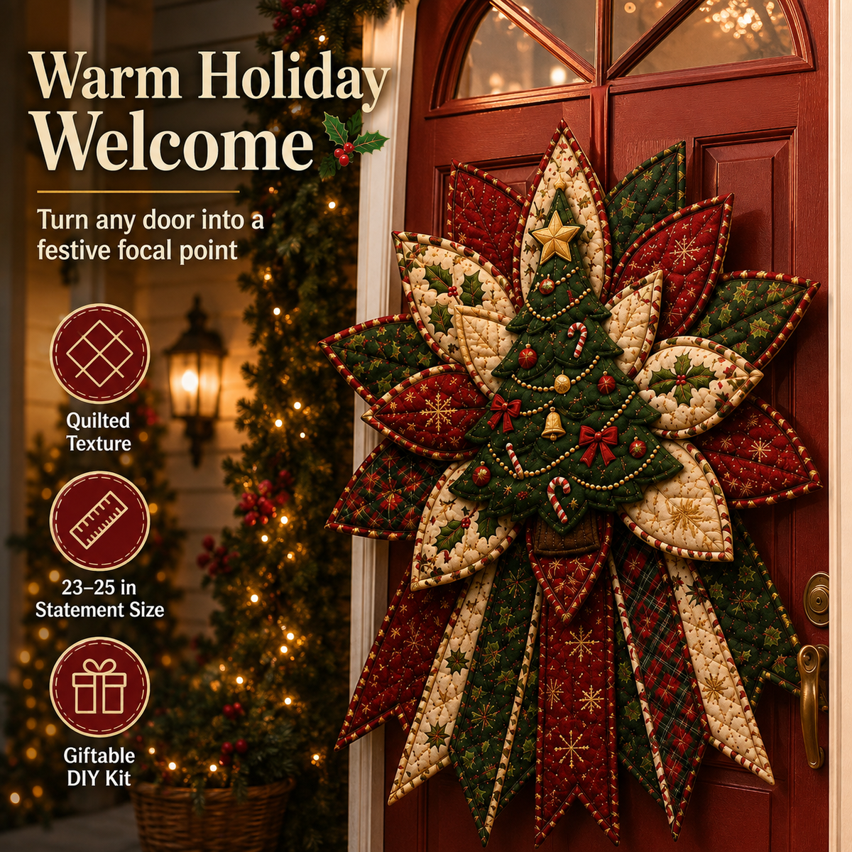 Thermabuild | Christmas Quilted Door Hanger Sewing Kit