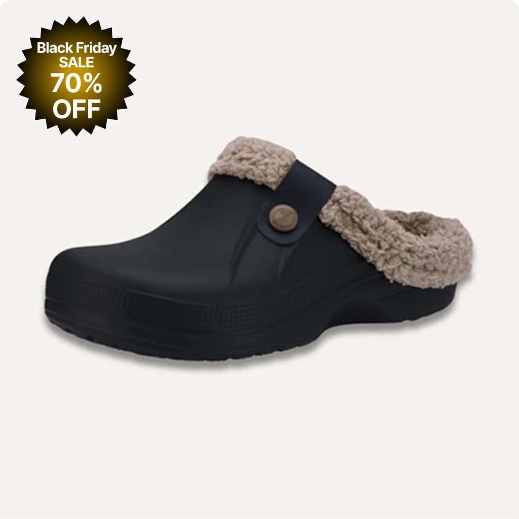 Thermabuild | Arlo Fuzzy Comfort Clog Mules – Warm Non-Slip Slip-On