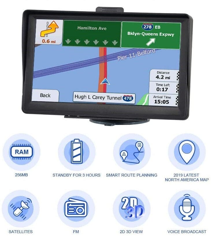 Thermabuild | 7 Inch GPS Navigation System for Car & Truck