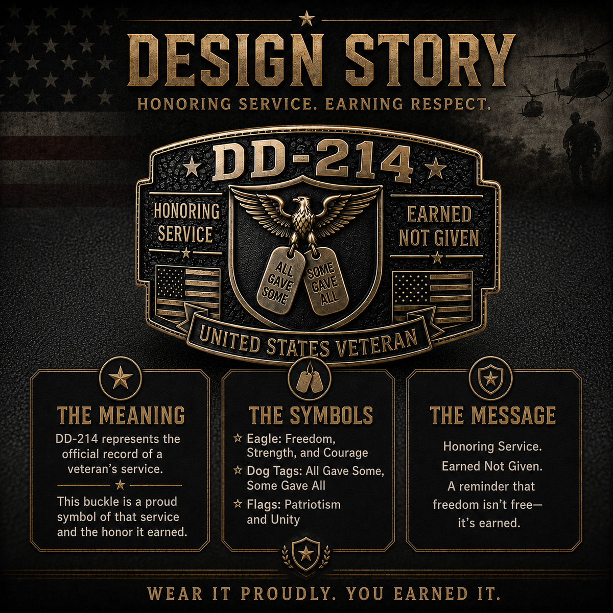 Thermabuild | DD-214 Veteran Belt Buckle