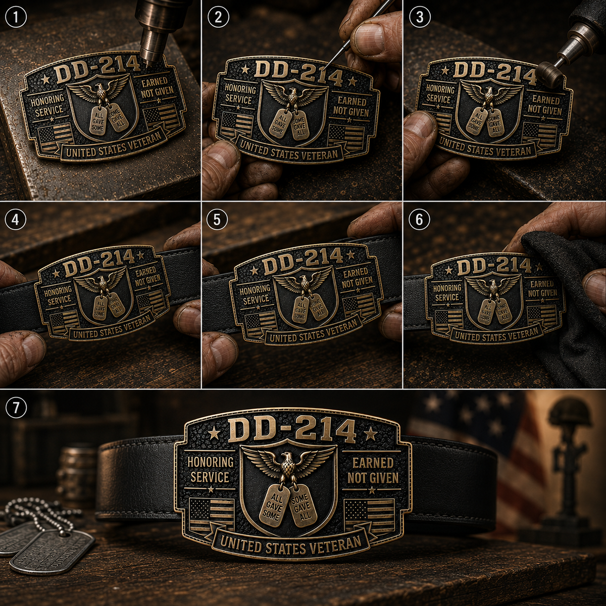 Thermabuild | DD-214 Veteran Belt Buckle