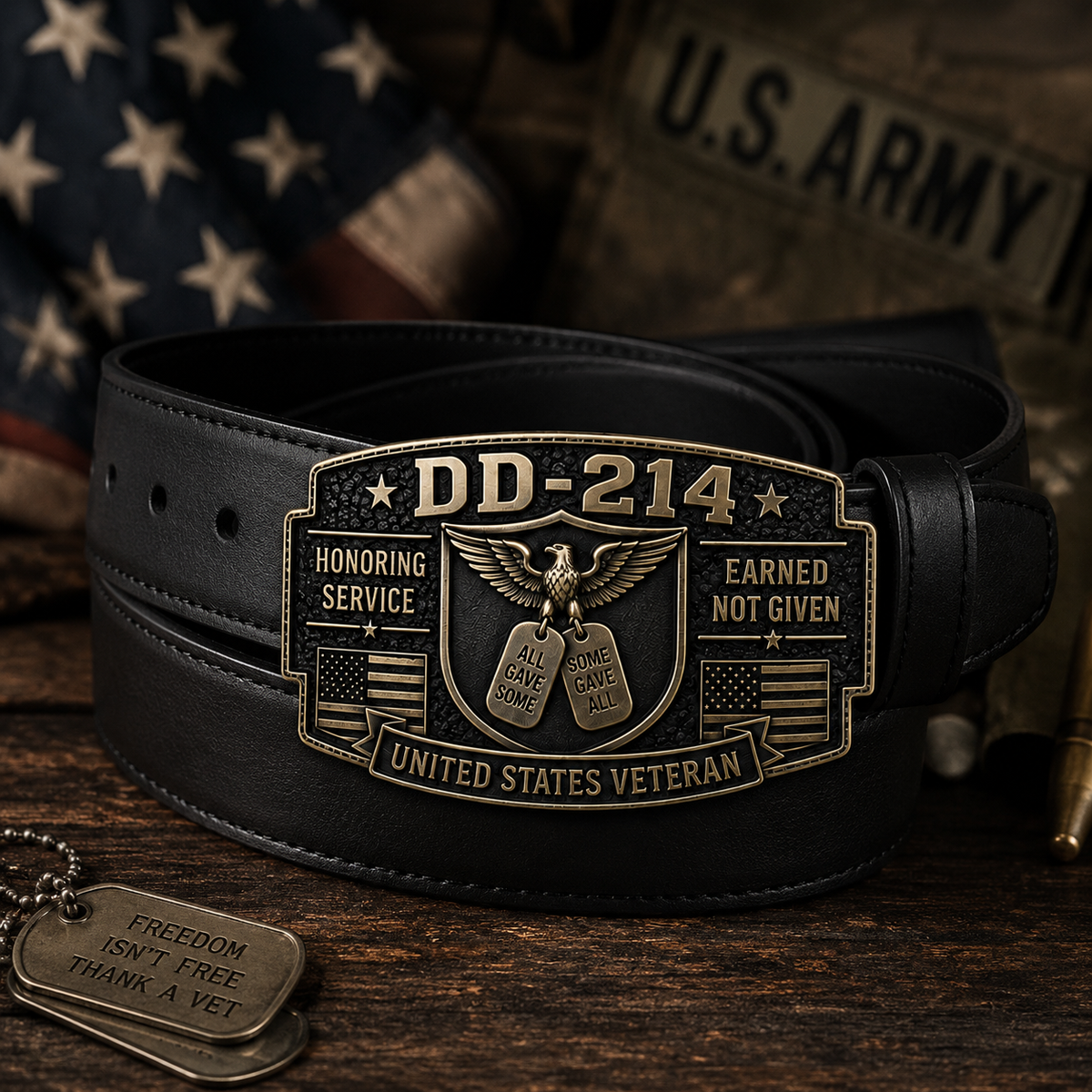 Thermabuild | DD-214 Veteran Belt Buckle