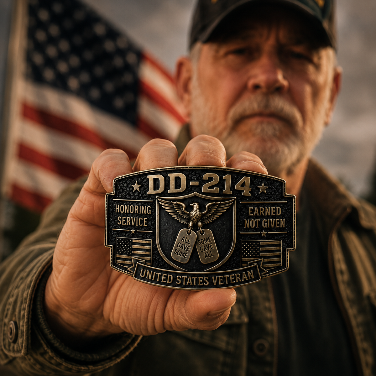 Thermabuild | DD-214 Veteran Belt Buckle