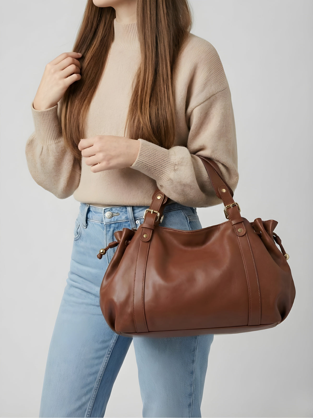 Thermabuild | Large vegan leather Handbag for School