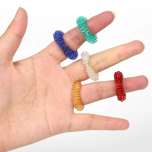 Thermabuild | Acupressure Spiked Finger Massage Rings With Sensory Impressions