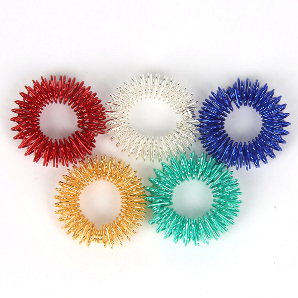 Thermabuild | Acupressure Spiked Finger Massage Rings With Sensory Impressions