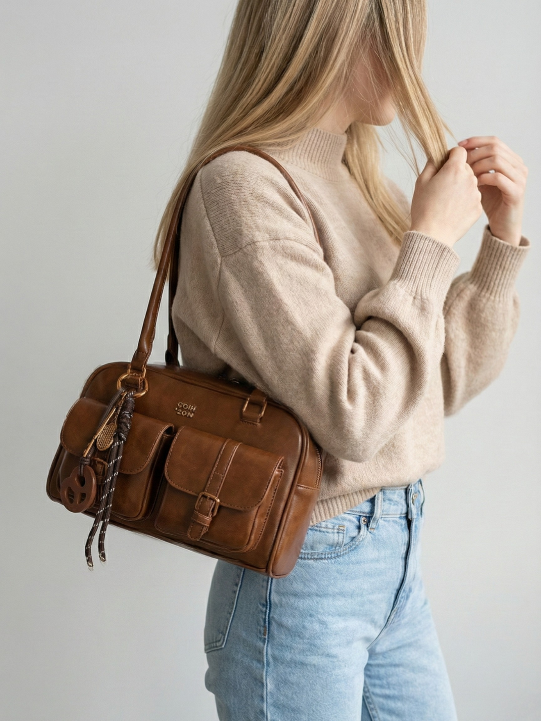 Thermabuild | Brown bag for women in Vegan leather
