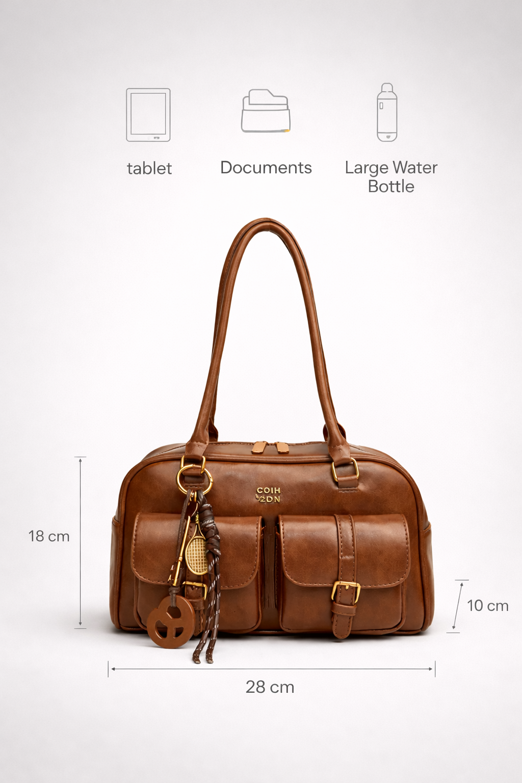 Thermabuild | Brown bag for women in Vegan leather