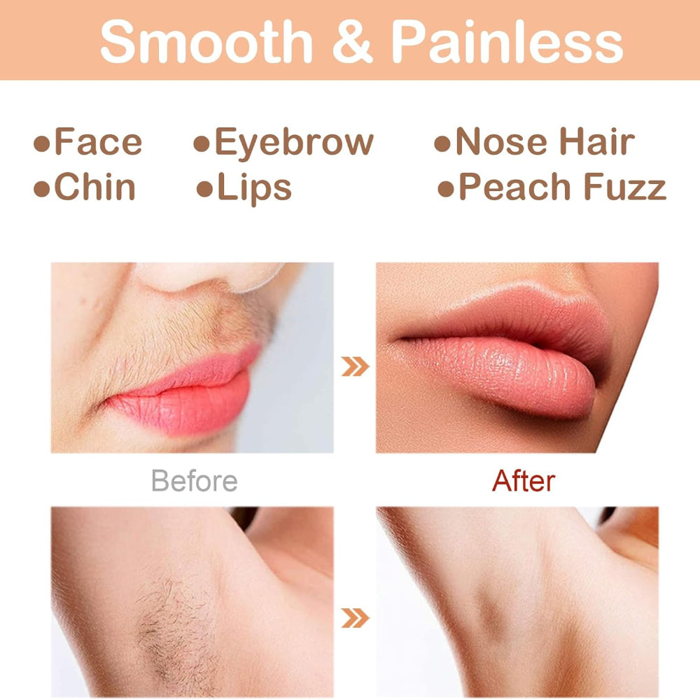 Thermabuild | Facial Hair Remover Electric Eyebrow Trimmer Travel Shaver