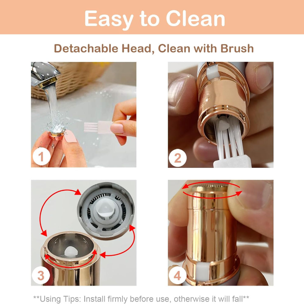 Thermabuild | Facial Hair Remover Electric Eyebrow Trimmer Travel Shaver