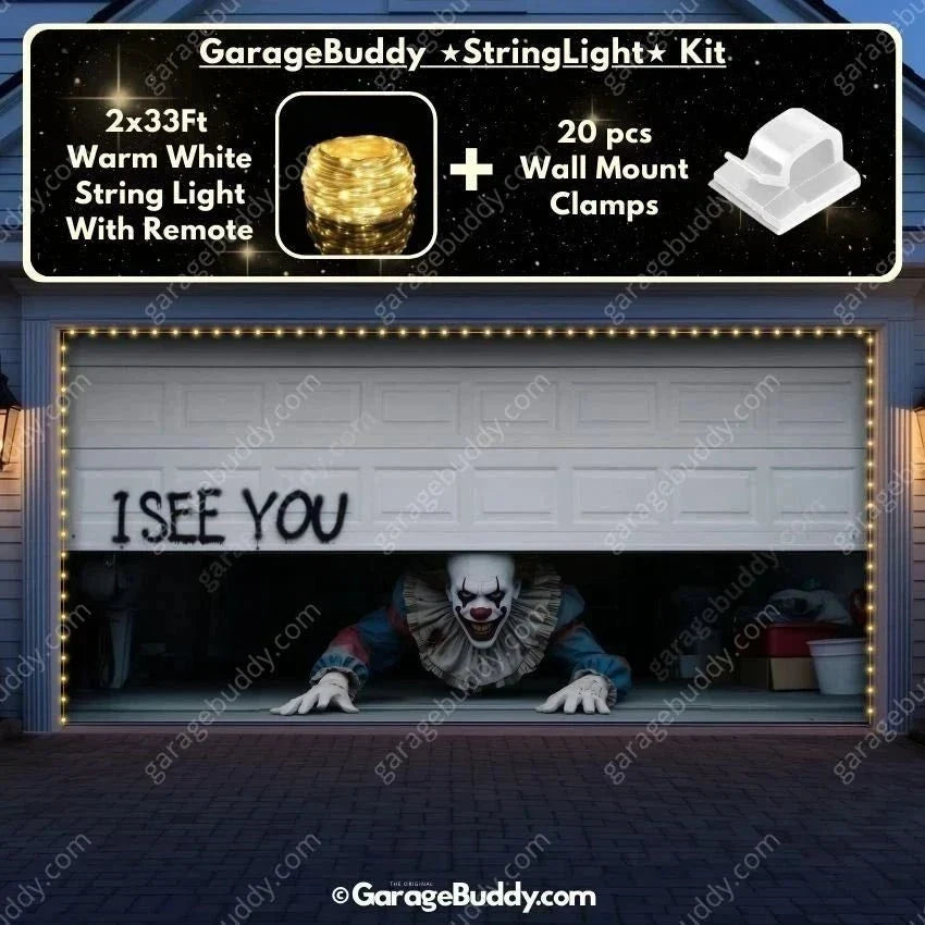 Thermabuild | Peeking Clown Garage Door Cover