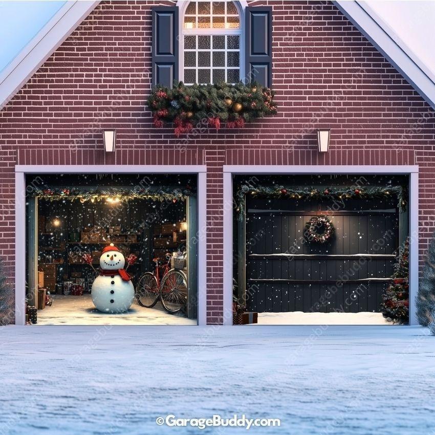 Thermabuild | Snowman Garage Door Cover