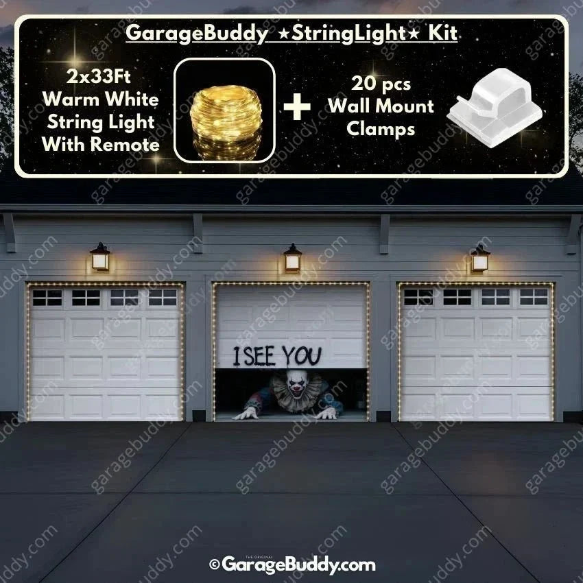 Thermabuild | Peeking Clown Garage Door Cover