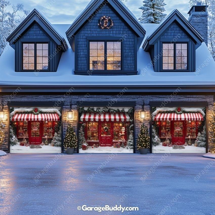 Thermabuild | Santa's Toy Shop Garage Door Cover