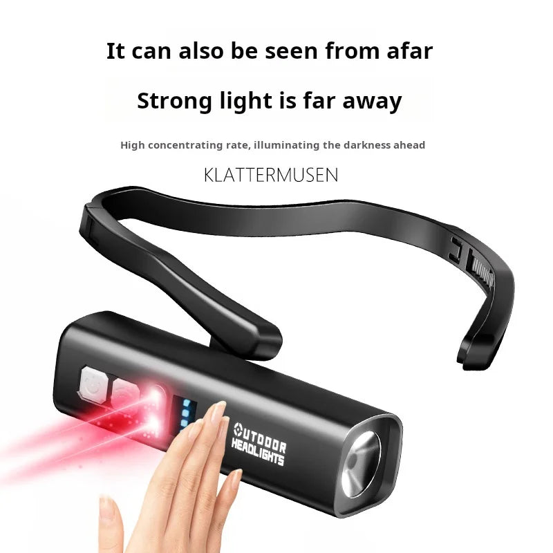 Thermabuild | Rechargeable LED Headlamp with Hand Wave Motion Sensor - Waterproof Outdoor Headlight for Camping, Hiking and Cycling - USB-C Charging