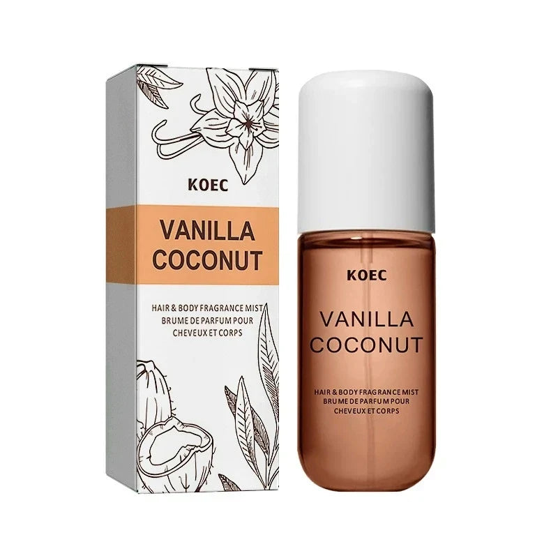 Thermabuild | Vanilla and Coconut Fragrance Mist Perfume for Women - Refreshing Moisturizing Body Spray with Triple Note Plant Extracts for Daily Use