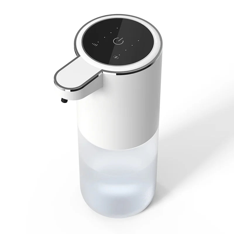 Thermabuild | Touchless Automatic Foam Soap Dispenser with 400ml Transparent Tank - Rechargeable Lithium Battery Powered Hands Free Pump for Household Use