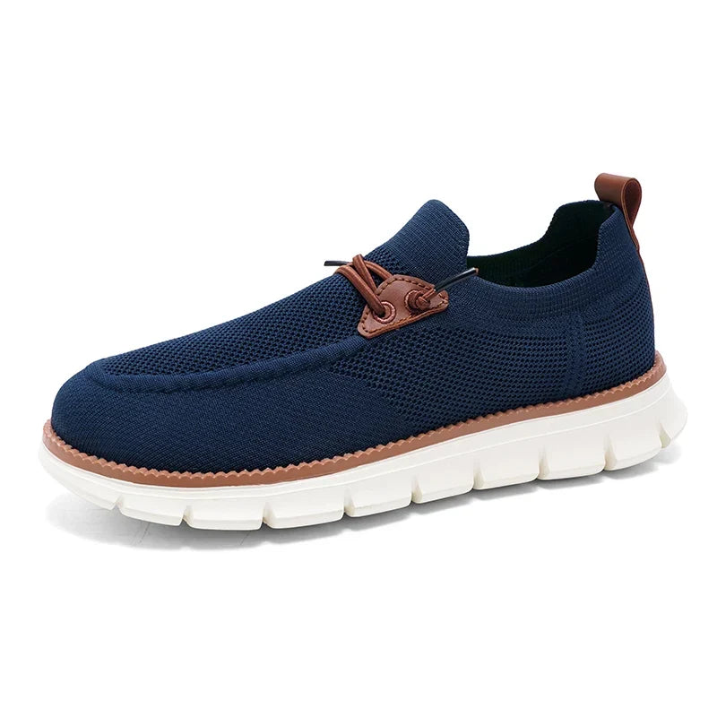 Thermabuild | Men's Breathable Mesh Sneakers - Lightweight Casual Walking Shoes for Men with Anti-Slip MD Sole and Textile Upper - Spring Autumn Comfort