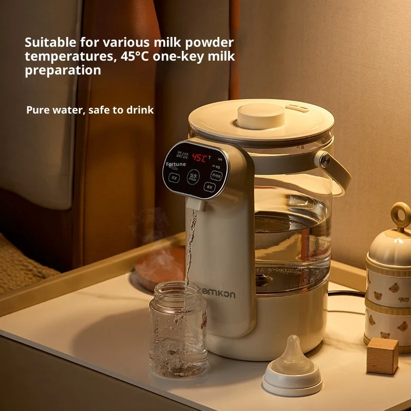 Thermabuild | Electric Glass Kettle with Digital Temperature Control and 3.0L Capacity - Automatic Shut-Off Hot Water Boiler with Stay-Warm Insulation