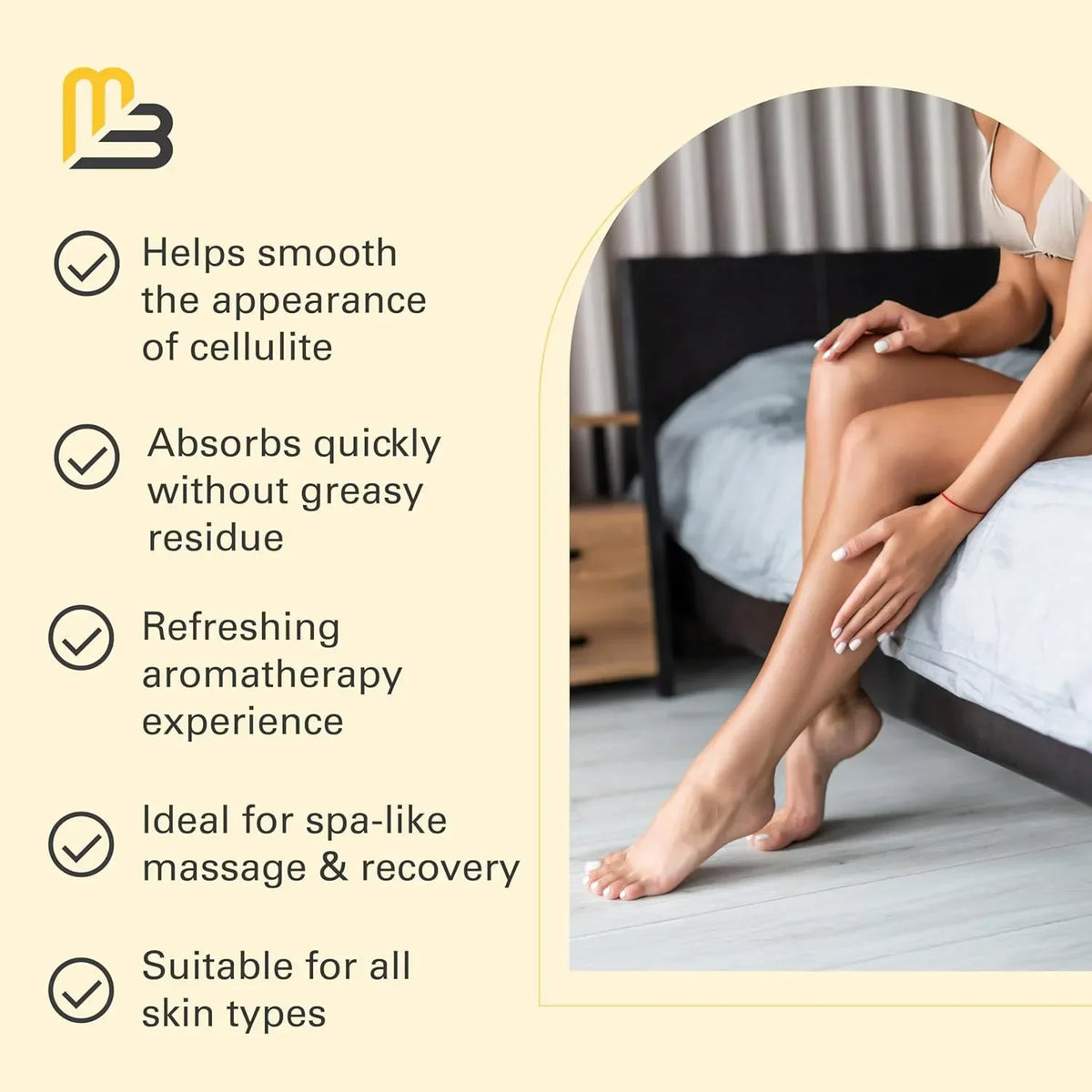 Thermabuild | Nourishing Body Massage Oil with Eucalyptus and Grapeseed - Heat Soothing Moisturizer for Professional Spa and Home Back Massage