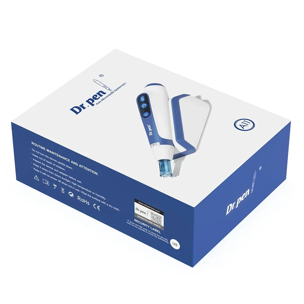 Thermabuild | Wireless Electric Microneedling Pen for Face and Body - Professional Skin Rejuvenation and Anti-Aging Device with LCD Display and 6 Speed Levels