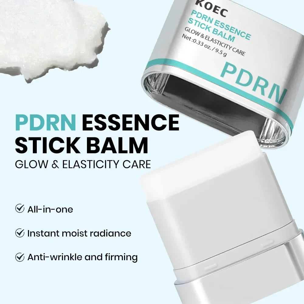 Thermabuild | PDRN Multi-Wrinkle Essence Stick Balm for Women - Collagen Eye and Neck Treatment - Hydrating Glow Face Balm and Makeup Base for Adults