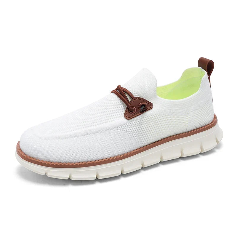 Thermabuild | Men's Breathable Mesh Sneakers - Lightweight Casual Walking Shoes for Men with Anti-Slip MD Sole and Textile Upper - Spring Autumn Comfort