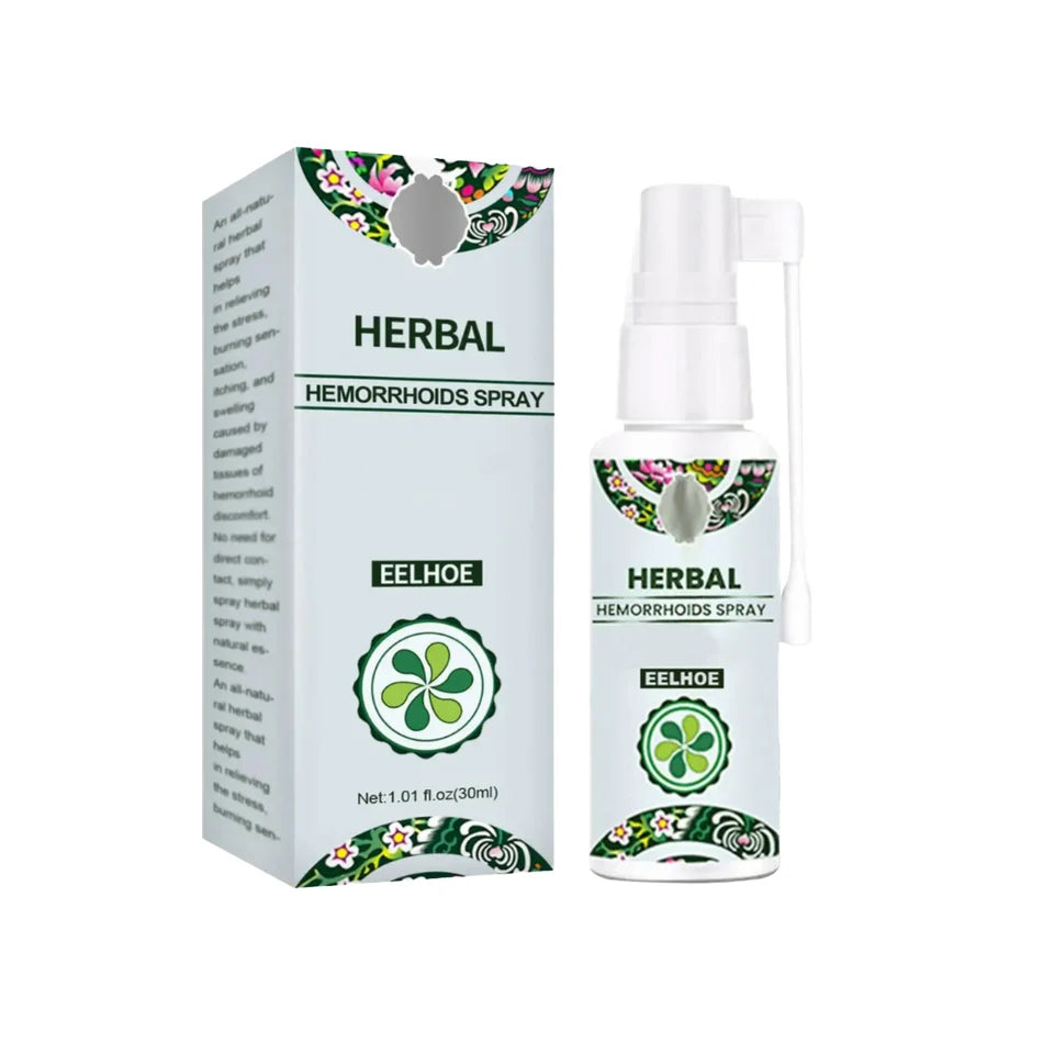 Thermabuild | Natural Herbal Hemorrhoids Relief Spray - Soothing Body Care Solution for Fast Pain Relief - Mild Liquid Formula with Vitamin C for Adults - 30ml