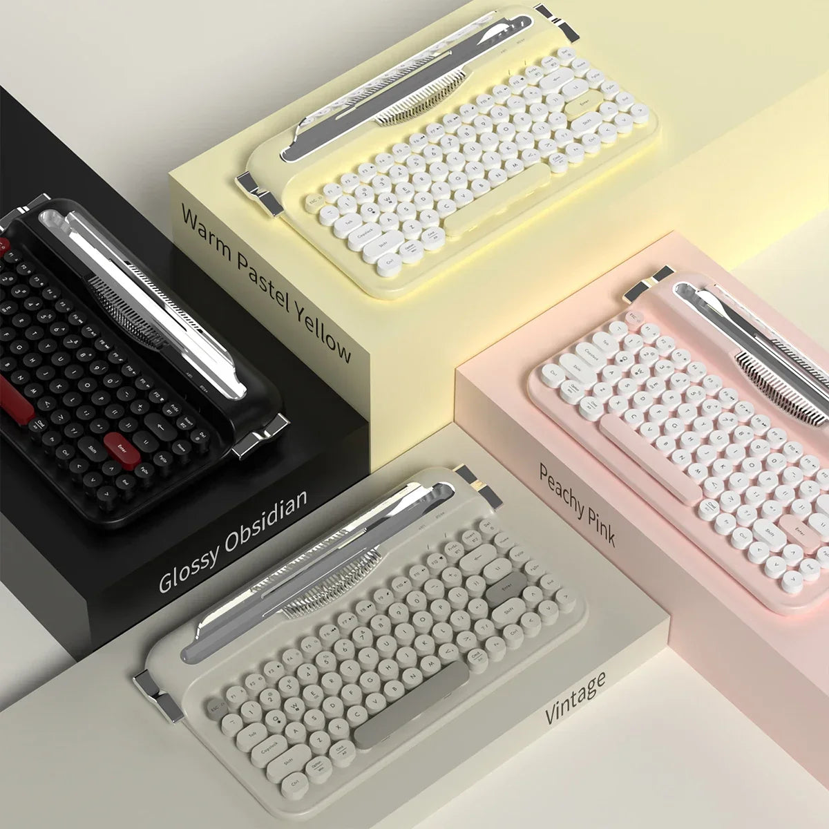 Thermabuild | Wireless Slim Membrane Keyboard - Quiet Low Profile 82 Key RGB Backlit Desktop Computer Peripheral for Office Laptop Typing and Gaming