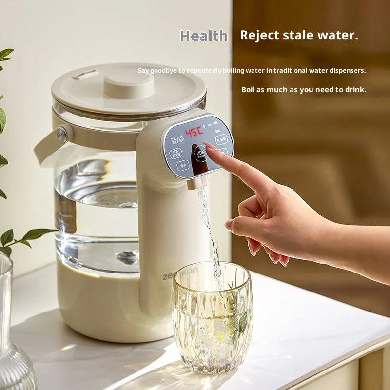 Thermabuild | Electric Glass Kettle with Digital Temperature Control and 3.0L Capacity - Automatic Shut-Off Hot Water Boiler with Stay-Warm Insulation