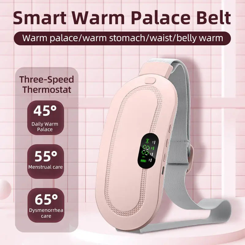 Thermabuild | Wireless Menstrual Heating Pad for Women - Intelligent Abdominal Heat Therapy Belt with Timing Control - Portable USB Rechargeable Pain Relief