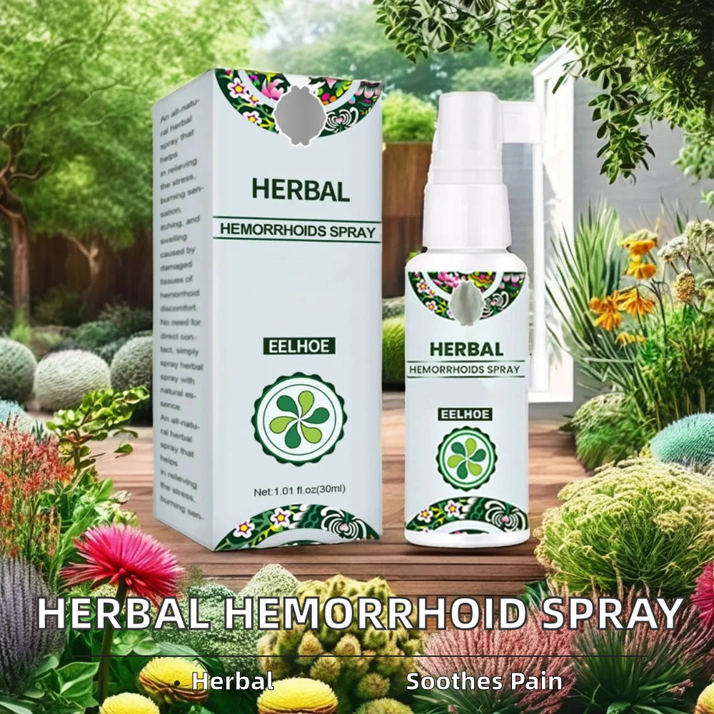 Thermabuild | Natural Herbal Hemorrhoids Relief Spray - Soothing Body Care Solution for Fast Pain Relief - Mild Liquid Formula with Vitamin C for Adults - 30ml