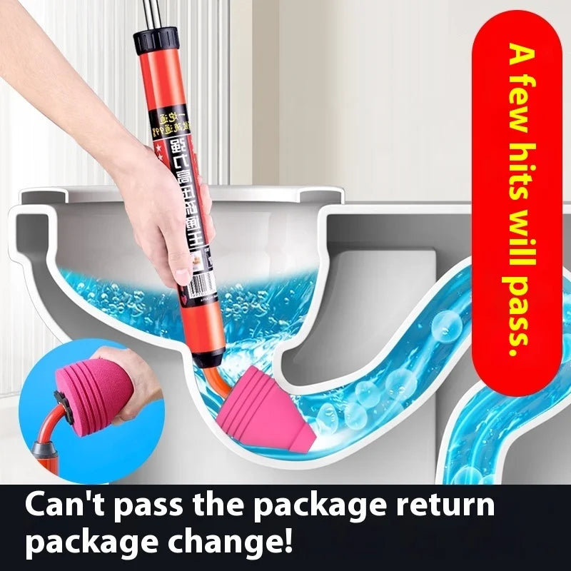 Thermabuild | High Pressure Air Plunger for Toilet and Drain Unclogging - Manual Heavy Duty Plastic Plumbing Tool for Bathroom Sewer and Sink Pipes