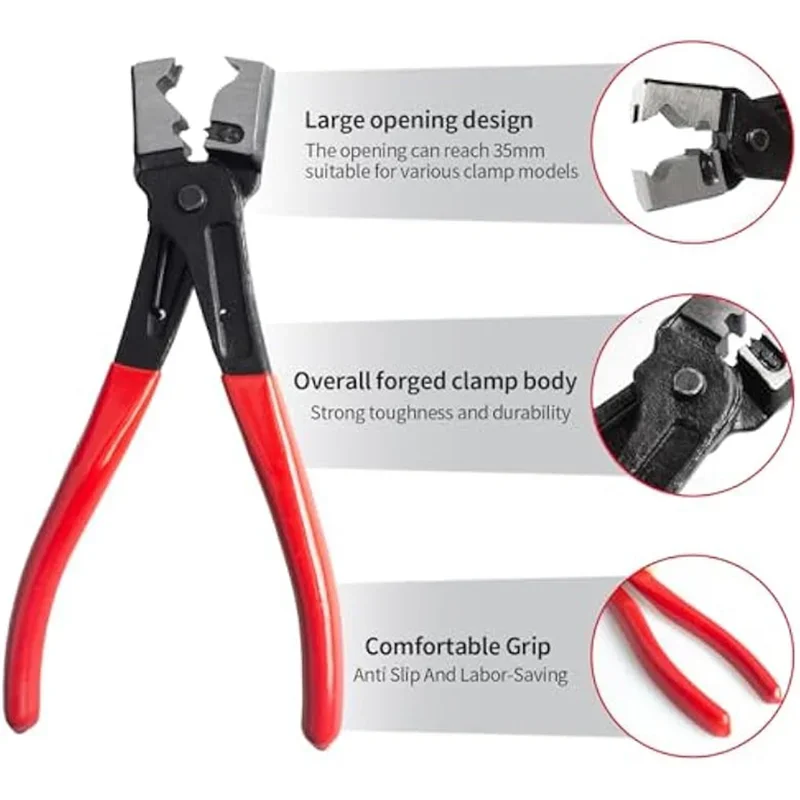 Thermabuild | 4-Piece Electrical Disconnect Pliers Set for Automotive Wiring and Car Body Dent Repair - Universal Fitment Heavy Duty Repair Tool Kit with Soft Case