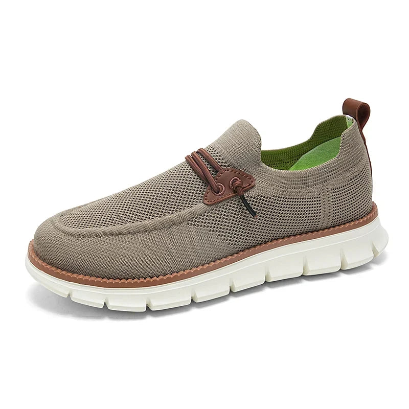 Thermabuild | Men's Breathable Mesh Sneakers - Lightweight Casual Walking Shoes for Men with Anti-Slip MD Sole and Textile Upper - Spring Autumn Comfort