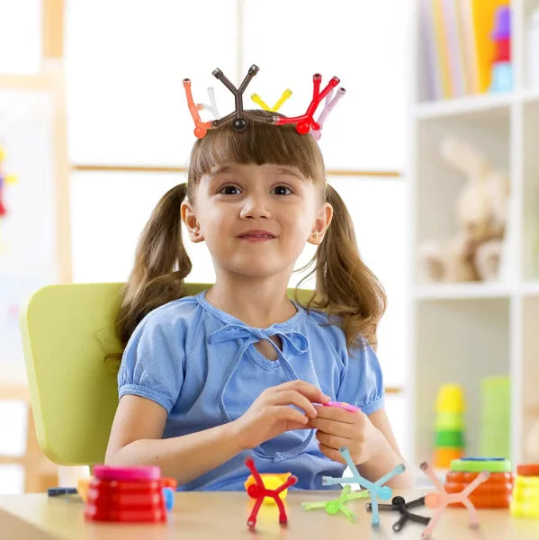 Thermabuild | Colorful Magnetic Block Toys for Kids - Safe Plastic and Rare Earth Magnet Building Set for Family Education and Creative Imagination